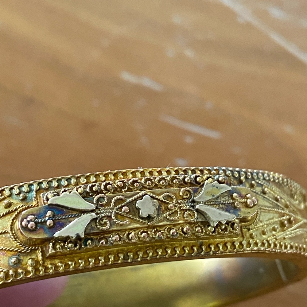 Victorian Gold Plated Bangle